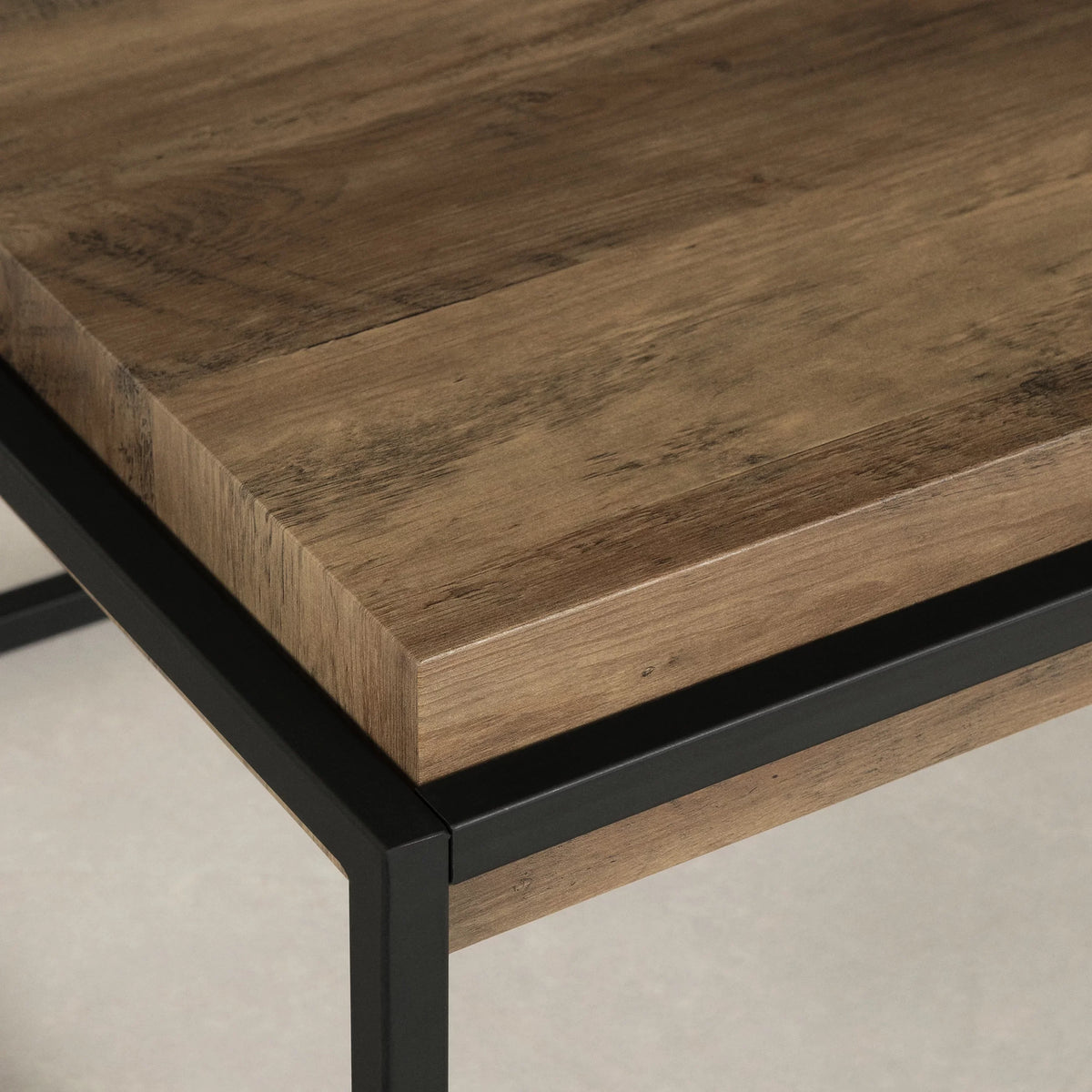 Brown Table, Coffee Shore Industrial Acacia South Urban Modern Mezzy,