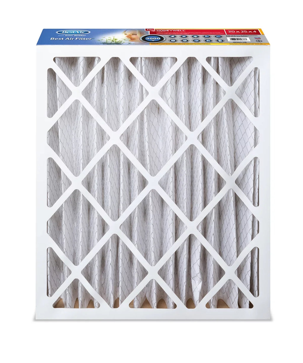 Furnace 3000 Honeywell 13 Filter 20x25x4 MERV HW2025-13R BestAir Series