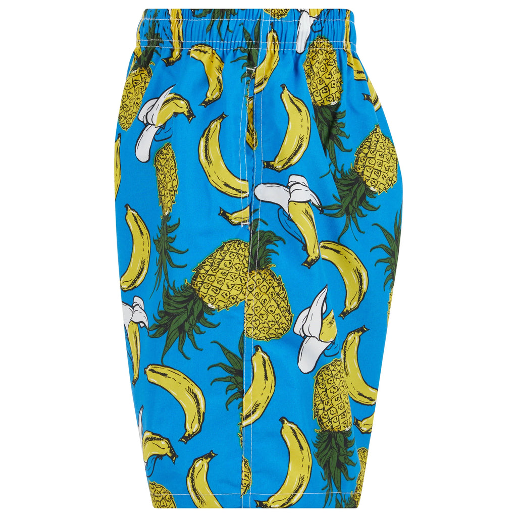 Beach Swimming Large iBerryNY Palm Trunks 2 Mesh Mens Sunset/Fruits, Lining, Pairs, Shorts,