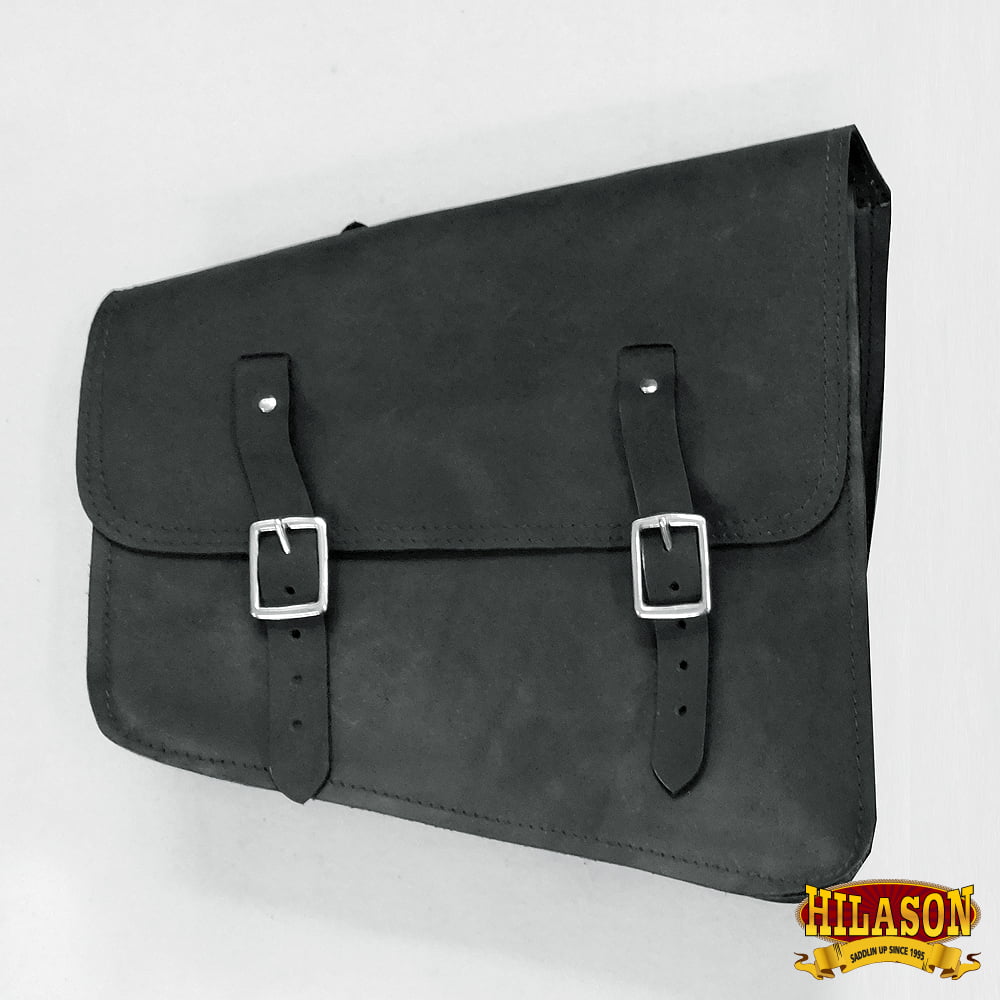 Flap Solo Rigid Left Western Saddle Bike Leather 52HS Bag Side Motorcycle