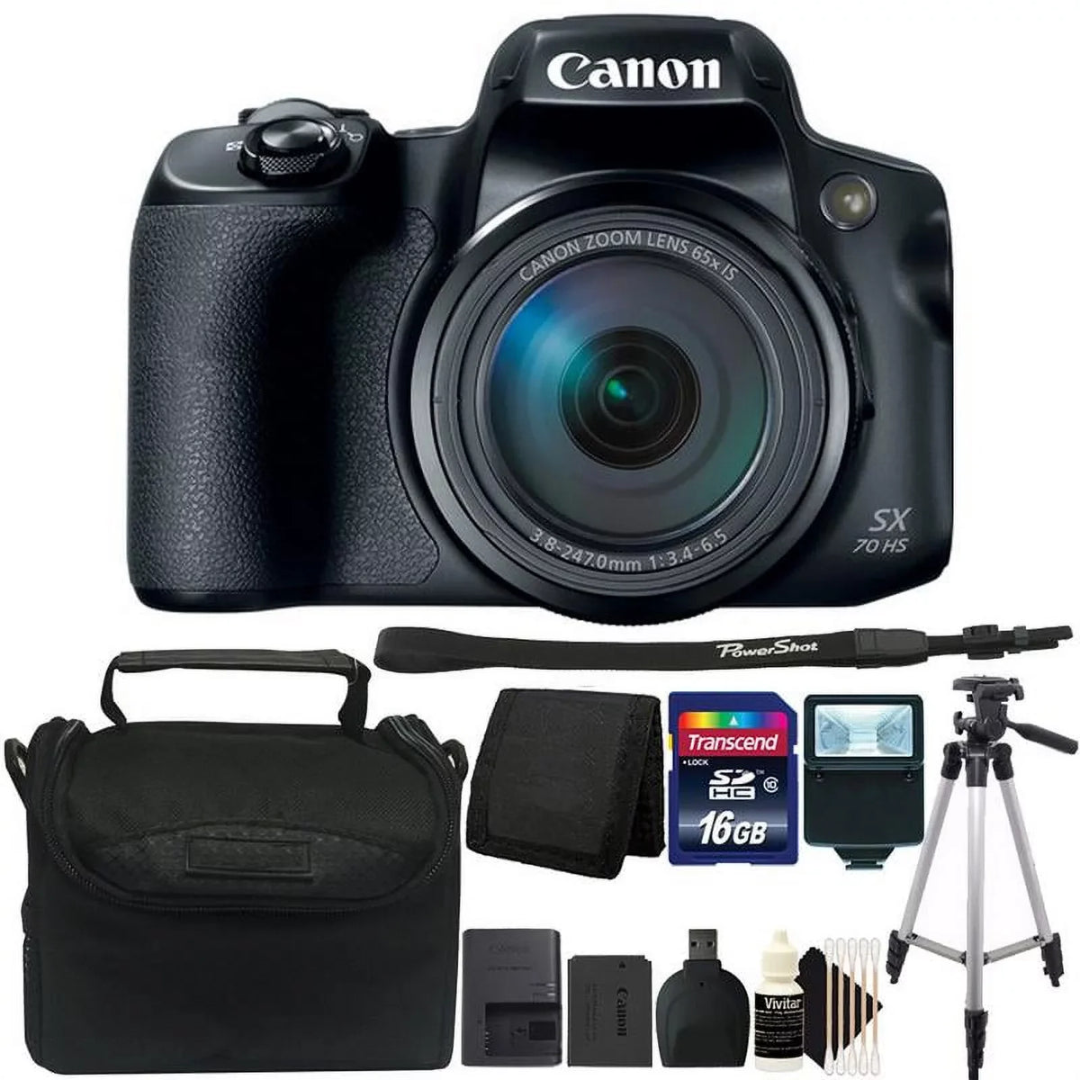Bundle Powershot Camera Premium HS Canon SX70 3071C001 Digital