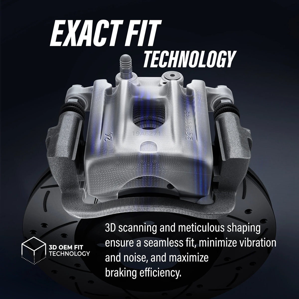 CMX Left CX-5 KBC-100245 Mazda Disc (Driver Front Passenger) Side Right Assembly Kit For Caliper Brake