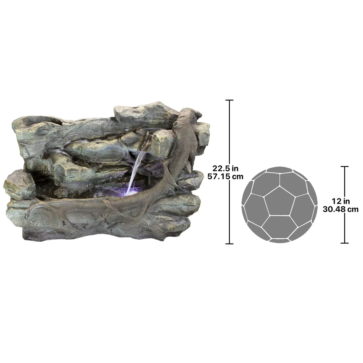 Cascading Staggered Garden Canyon Toscano Design Rock Fountain