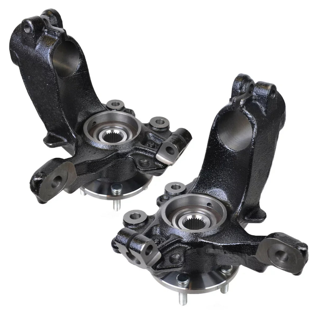 AutoShack Knuckles 2013 Driver 2017 Focus 2012 FWD and 2018 Steering Ford 2016 Front Side ABS 2015 Assembly Replacement of with for 5 Bearing Wheel Passenger 2 Set 2014 Lugs Hub 2.0L and