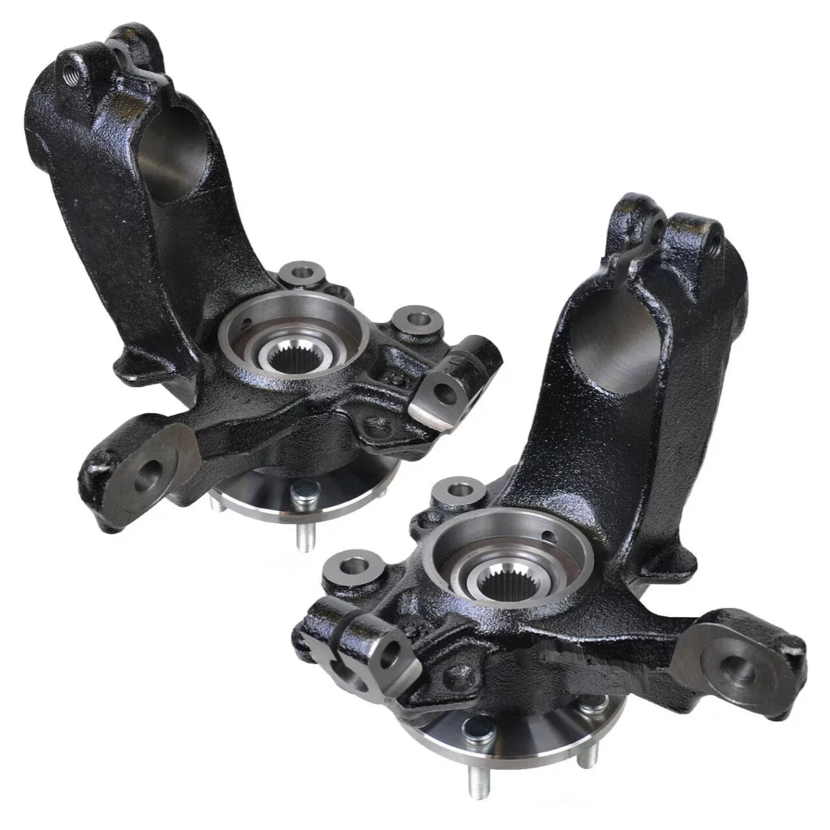 AutoShack Knuckles 2013 Driver 2017 Focus 2012 FWD and 2018 Steering Ford 2016 Front Side ABS 2015 Assembly Replacement of with for 5 Bearing Wheel Passenger 2 Set 2014 Lugs Hub 2.0L and