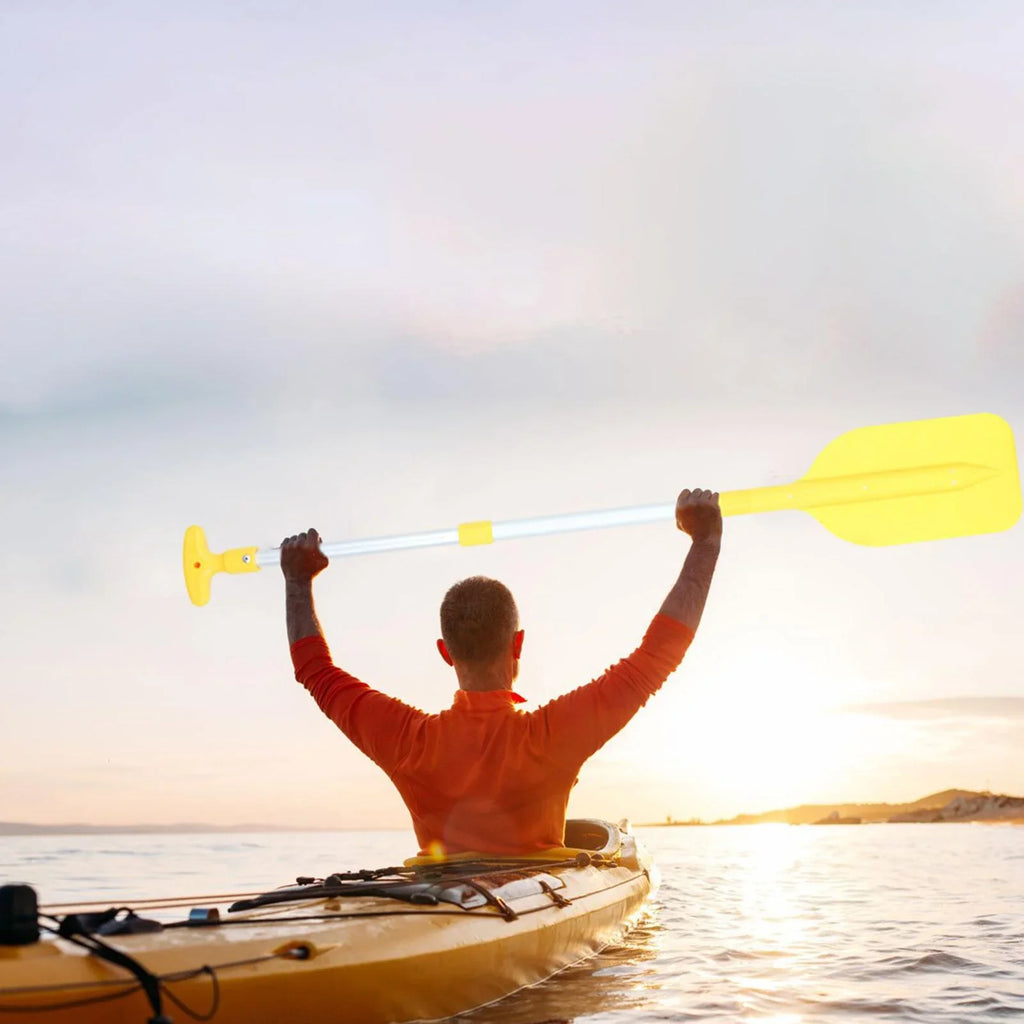Durable Paddle Canoeing Oars Sports for Float Boat Canoe Outdoor Beginners Paddle Activities Flexible BAOSITY Yellow Kayaking Boat