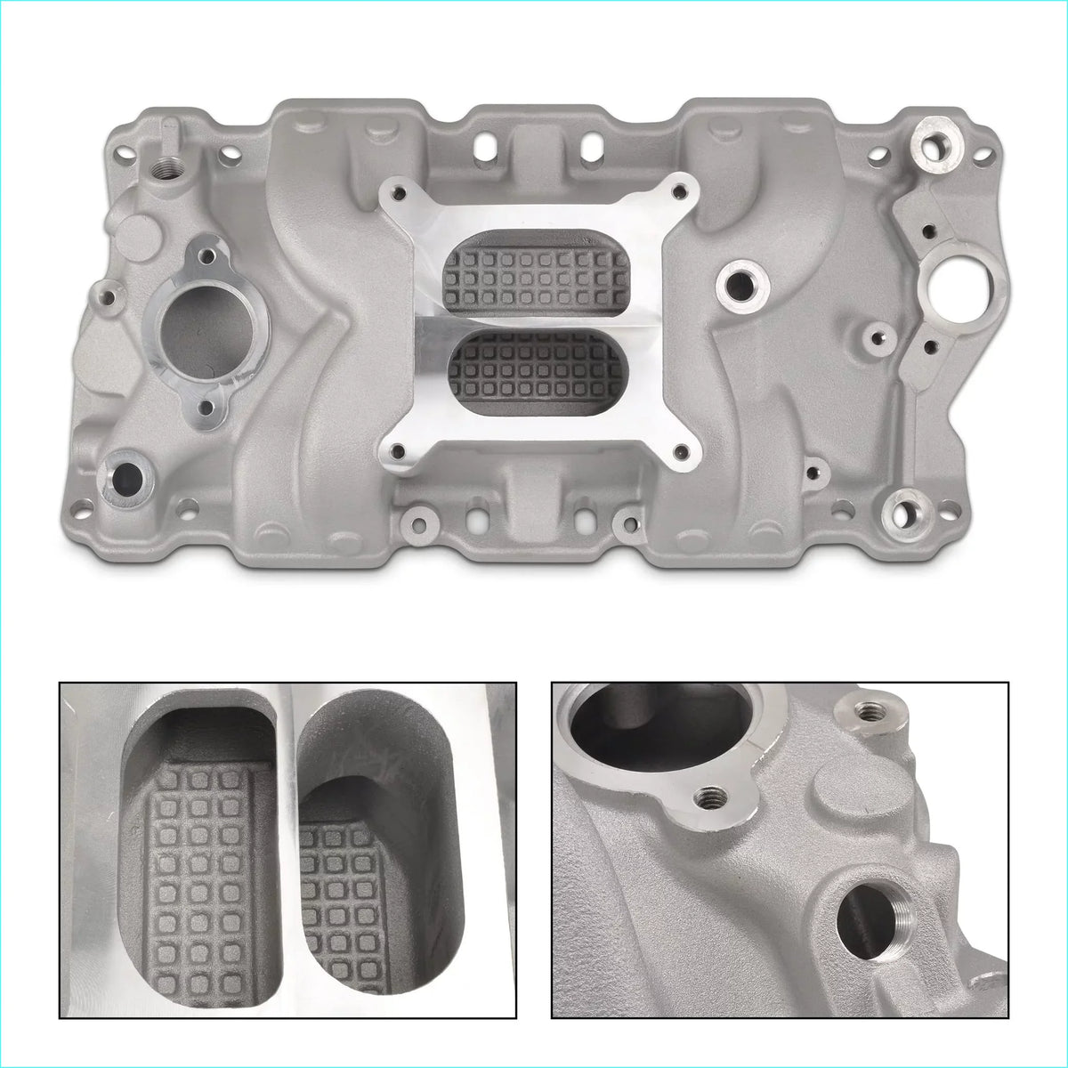 400 Plane Small Aluminum 350 305 Block Chevy 327 Intake Manifold FGJQEFG SBC Dual 1957-1986