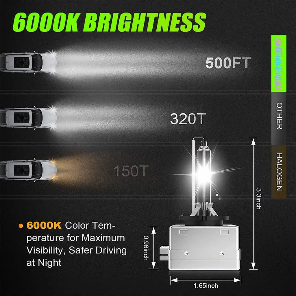 For 2013-2015 Bulbs High/Low 2016 HID Beam 2018 2017 Enclave Headlight 2pc D3S Xenon Buick