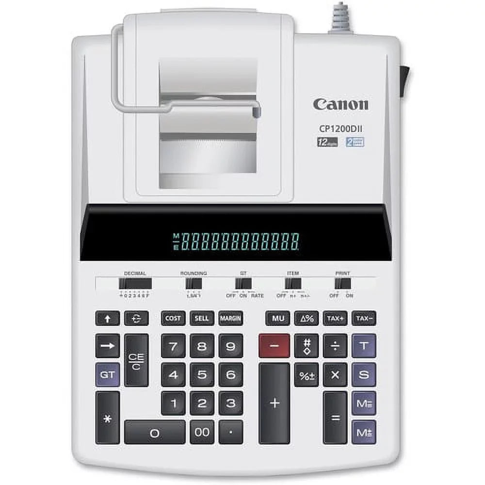 Canon Commercial Printing CP1200DII 4.3L/Sec Calculator, Print, 12-Digit BK/RD Desktop