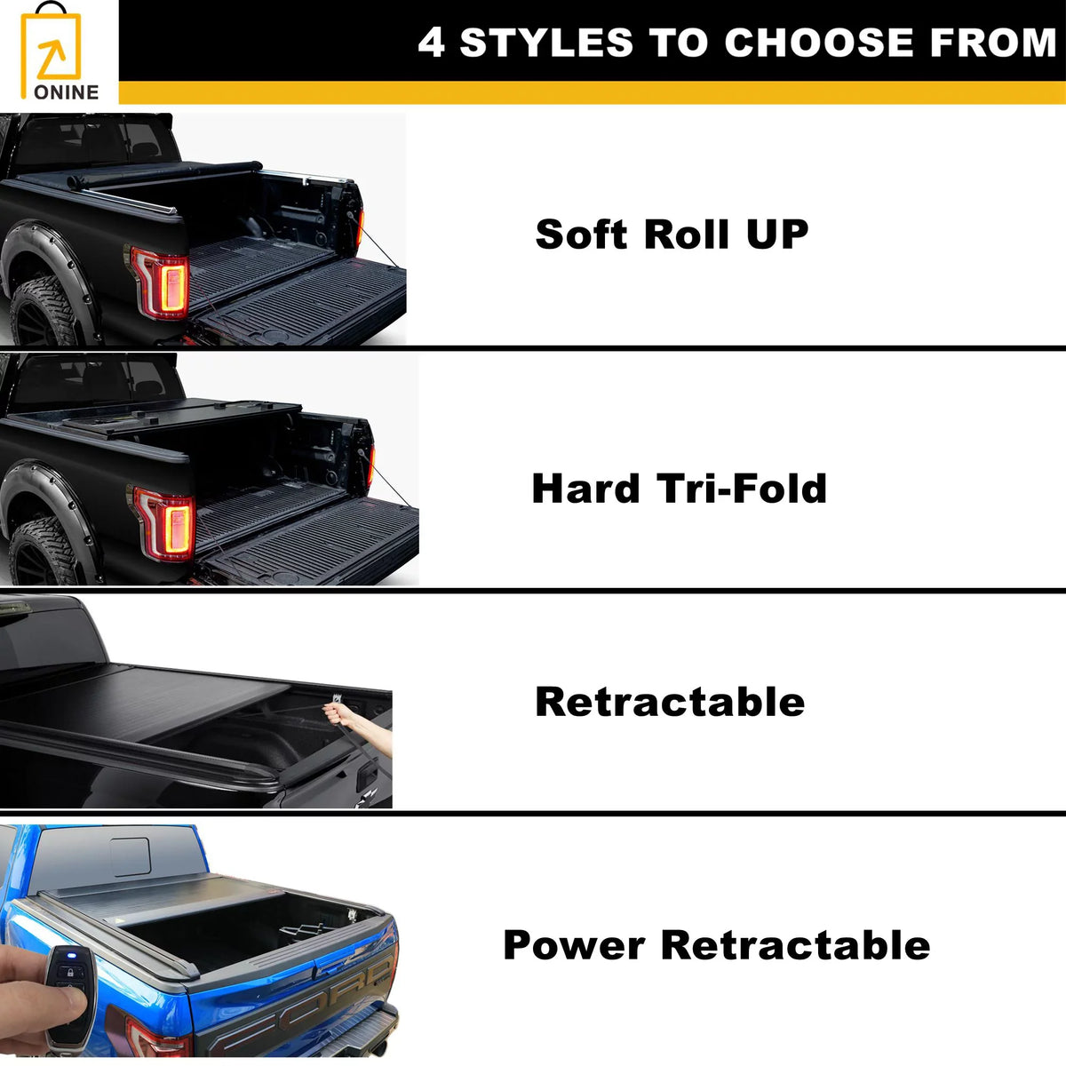 5.7ft Dodge Bed(67"), Body Tri-Fold Truck Does Classic, 2019-2024 New 1500 AWH Bed ONINE RamBox fit Custom (Split) Cover Tailgate Multi-Function Fit or with Not Does Fit not Tonneau Hard Ram
