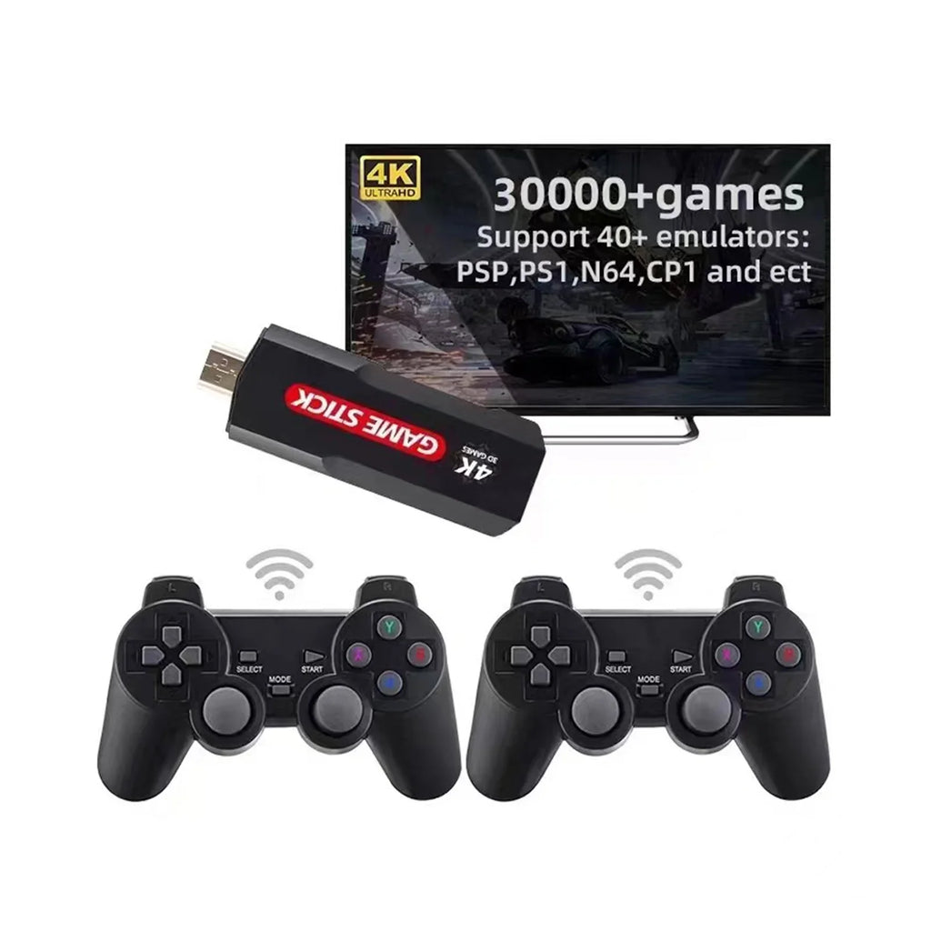 Controller,30000+ Retro Console Wireless Retro Console, Plus Stick Games,128GB Games Upgrade Double Wireless X2 Game