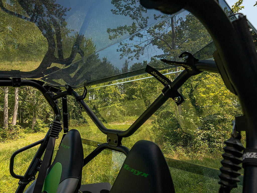 Debris USA! You Glass Thick / Tinted 4 Than 2014+ in Kawasaki S Flying Teryx From 250x 2021+ Stronger for Heavy 800 Polycarbonate Teryx Lightly Rear SuperATV Windshield Protects 4 Made 1/4" Duty