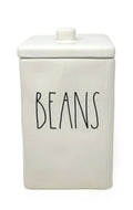 Rae Ceramic BEANS LL Canister Lid with Magenta Letter Dunn by Square