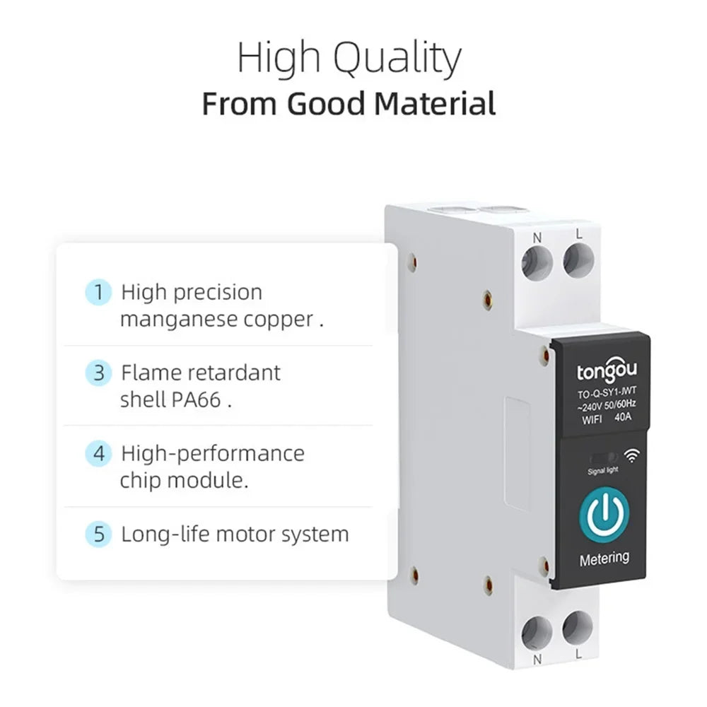 Switch Function Remotely Home Wireless Home Smart Can Breaker Control Metering Wifi Switch Circuit With Smart