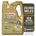 EDGE Performance Advanced 5 5W-20 Full Synthetic Quarts Extended Oil, Castrol Motor