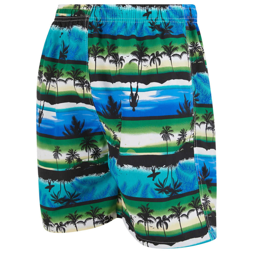 Beach Swimming Large iBerryNY Palm Trunks 2 Mesh Mens Sunset/Fruits, Lining, Pairs, Shorts,