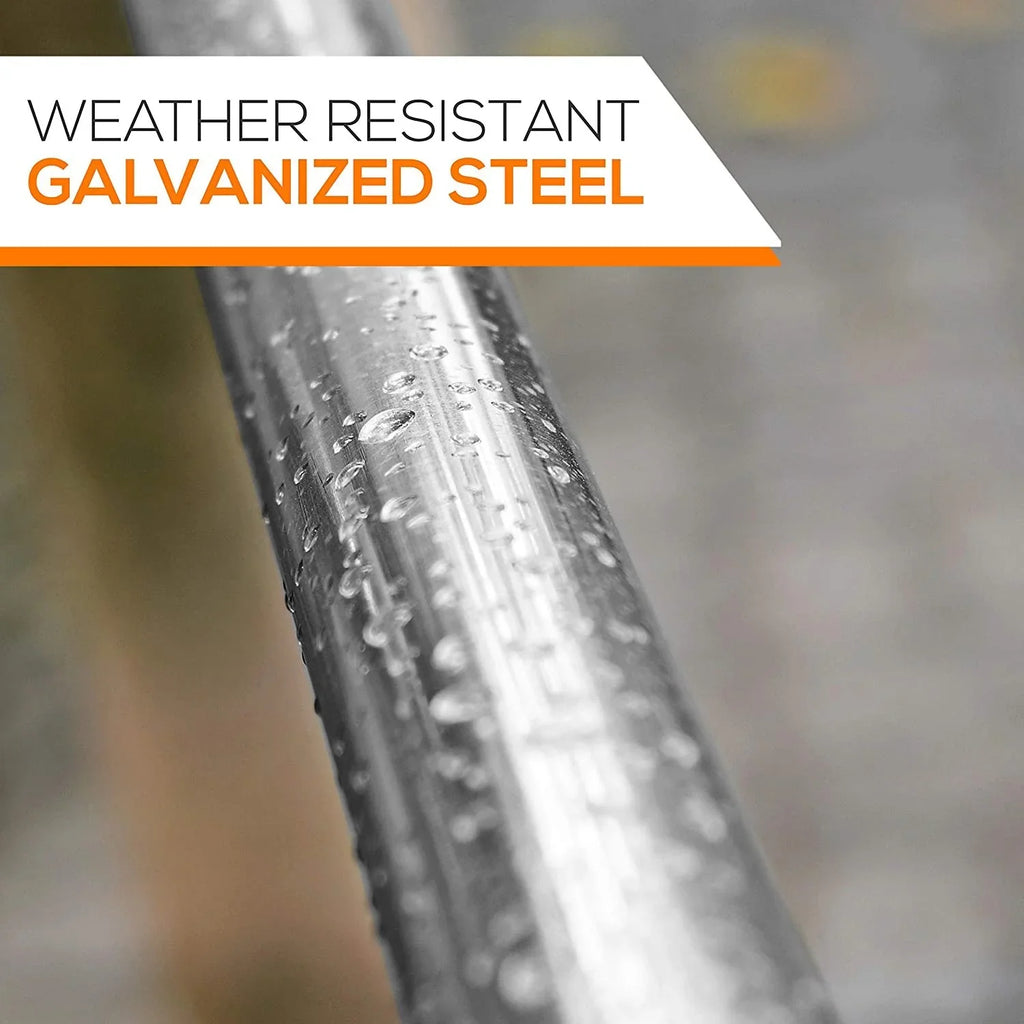 Galvanized Access - Step inch. 2 Ladder Weather SereneLife Climbing Trampoline Steel 4.7 Resistant