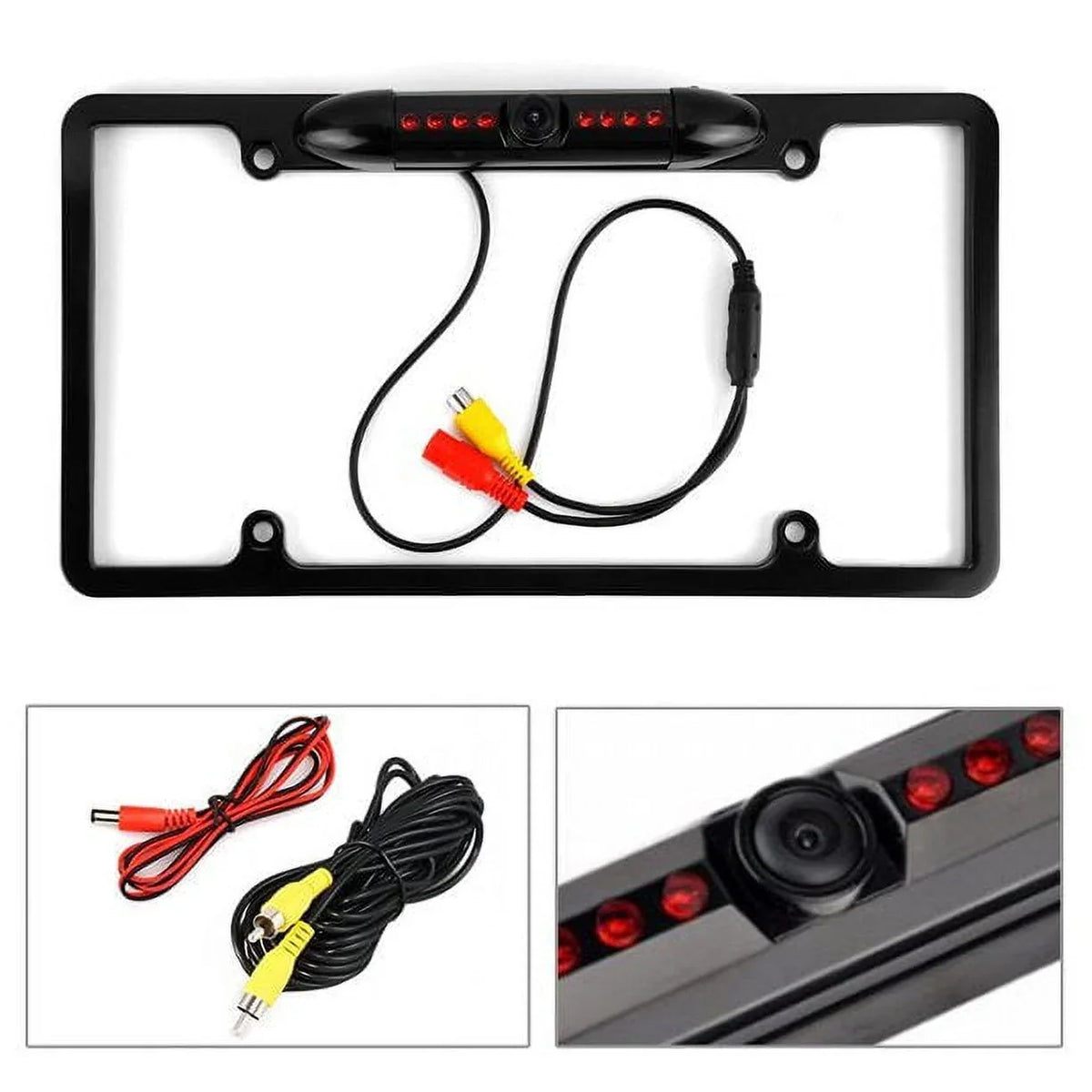 Absolute INE-W970HD Camera for Plate INEW970HD Backup Rearview Frame License Black ALPINE