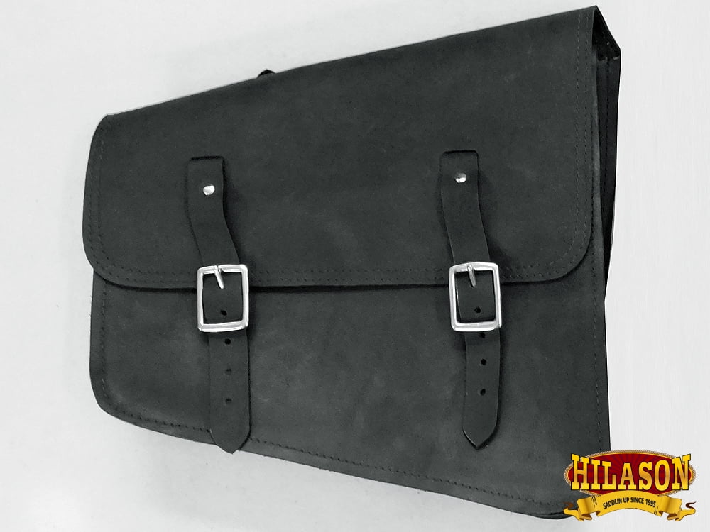 Flap Solo Rigid Left Western Saddle Bike Leather 52HS Bag Side Motorcycle