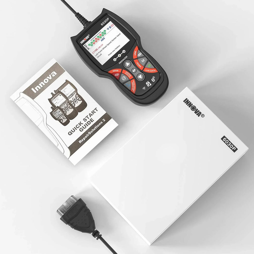 Car Reader Analyzer OBD MIL OBDII Tool OBD2 Diagnostic off Full Scanner for Battery Automotive Automotive Scanner 12V EOBD ABS INNOVA Alternator Modes Check Scanner Scan 6030P Engine Test Code Turn