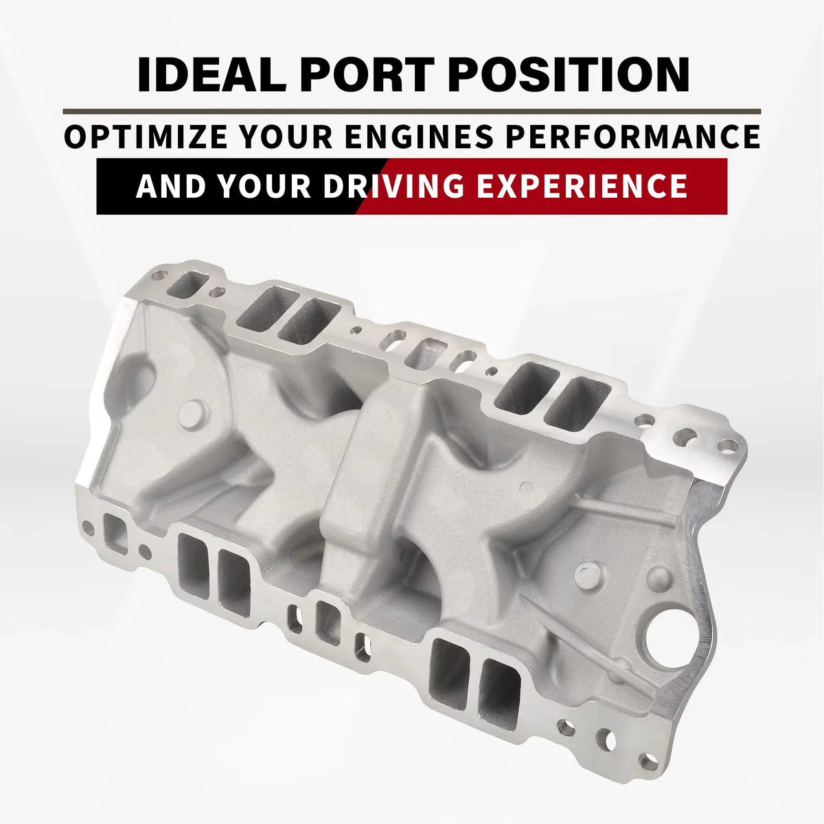 400 Plane Small Aluminum 350 305 Block Chevy 327 Intake Manifold FGJQEFG SBC Dual 1957-1986