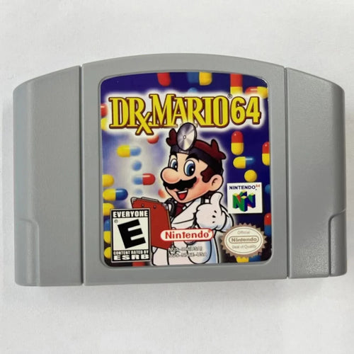 '- Game Card Video Nintendo Mario Cassette Console U.S.A. 64 N64 for Dr. version