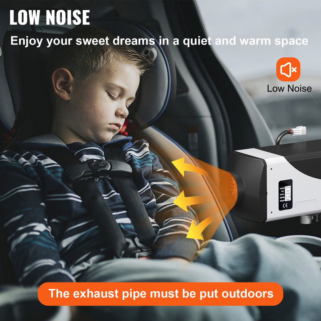 Thermostat Remote Motorhomes 10L and Parking Muffler and Bus Boats Diesel RV Trailer for Control Air Heater Diesel 5KW LCD Heater with Tank Diesel 12V SKYSHALO Heater
