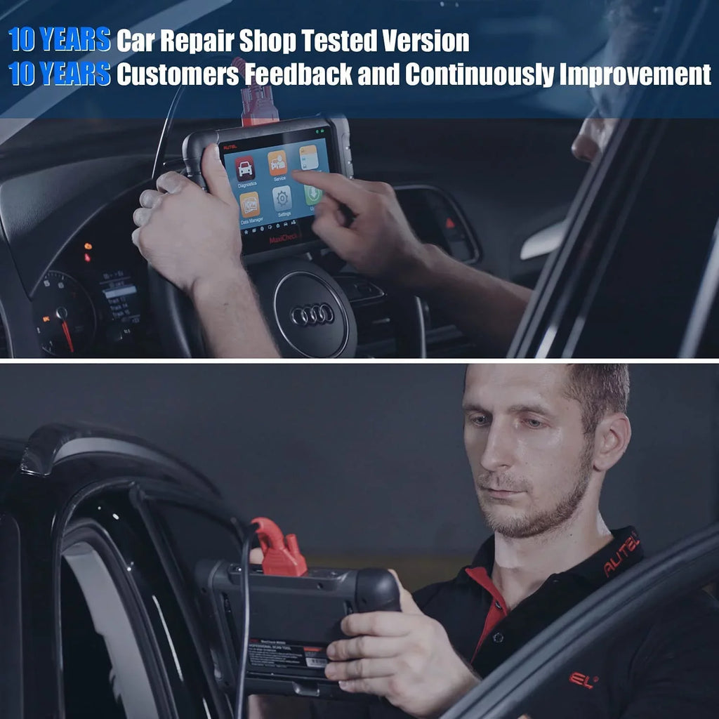 of System MaxiCheck Autel Diagnostic MK80 OBD2 IMMO/EPB/SAS/BMS/TPMS/DPF, Same Tool, Full with Scanner & Diagnosis OBD2 functionalities MX808 Scanner All Professional System Diagnostic