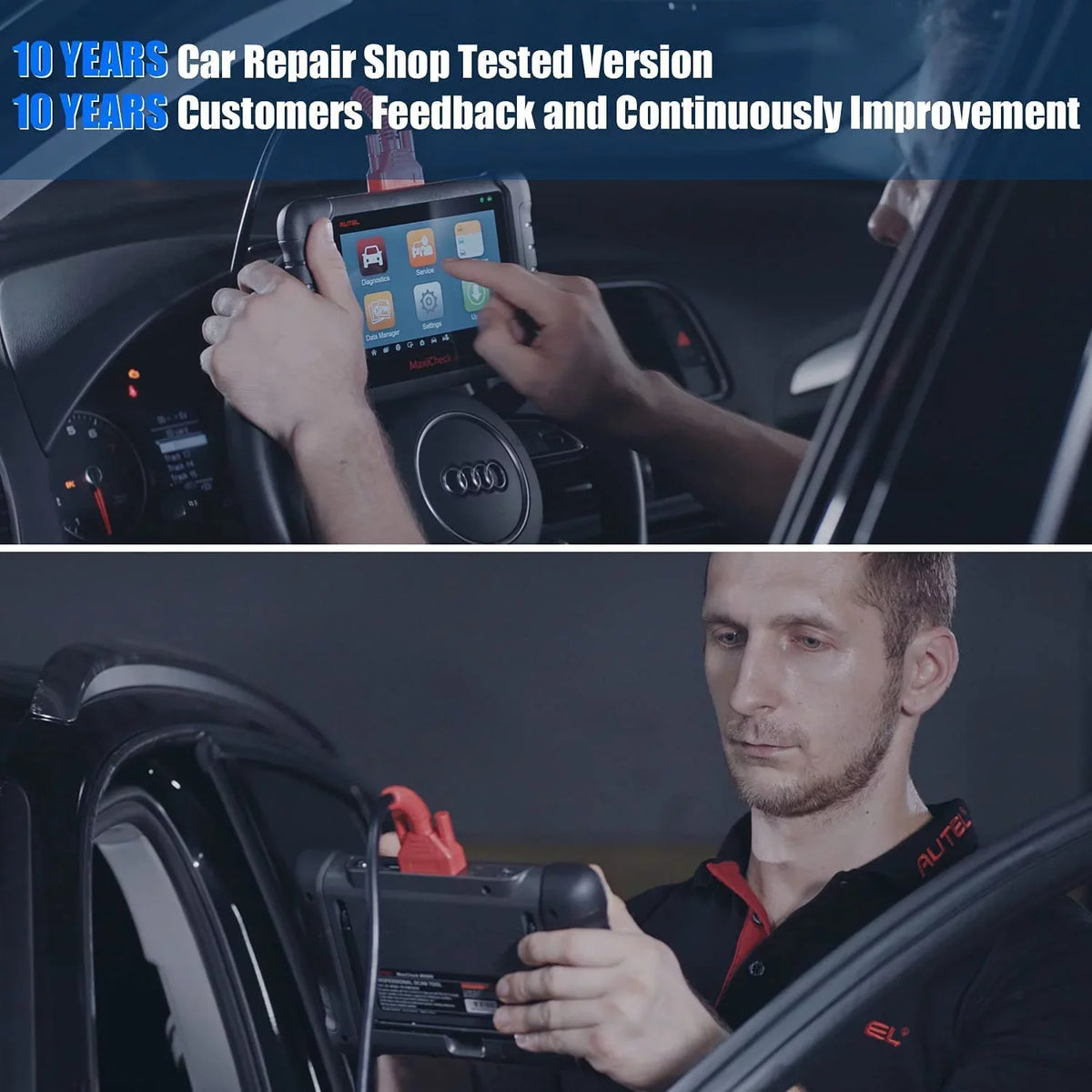 of System MaxiCheck Autel Diagnostic MK80 OBD2 IMMO/EPB/SAS/BMS/TPMS/DPF, Same Tool, Full with Scanner & Diagnosis OBD2 functionalities MX808 Scanner All Professional System Diagnostic