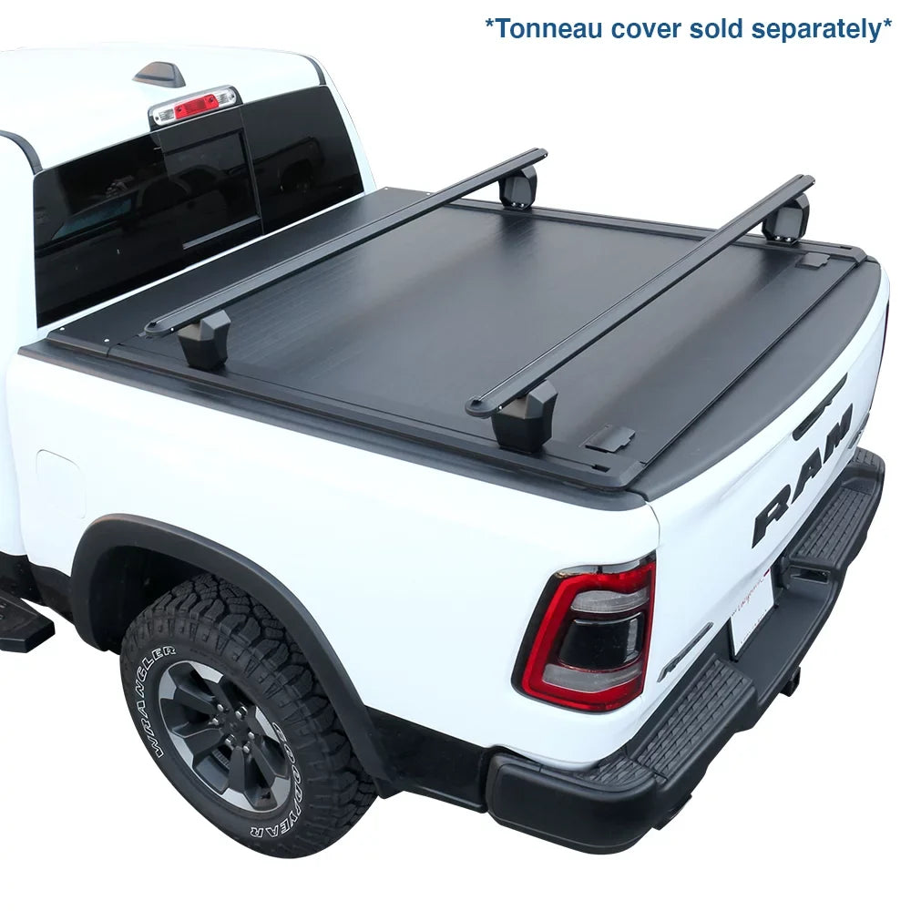 Cargo F150 Crossbar with HD Syneticusa Truck Heavy Silverado Compatible Towers Bed Adjustable Rack Duty Titan Tundra Ram