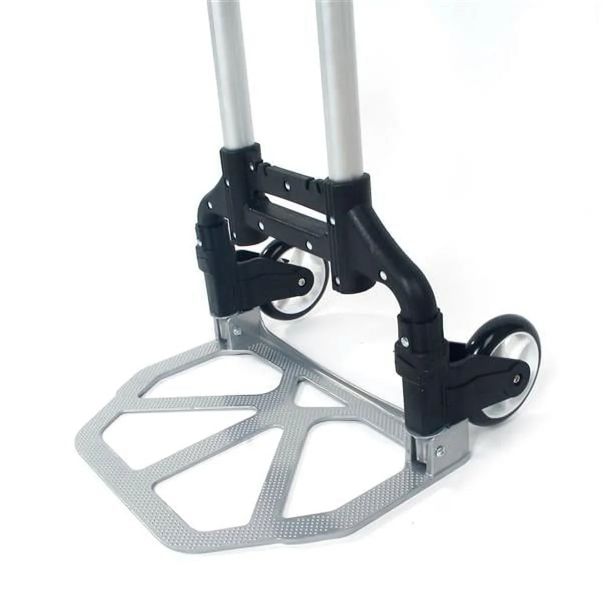 Trolley Cart Aluminum Push black Truck Folding luggage trolley Collapsible telescopic cart Portable foldable Portable Black trolley Dolly