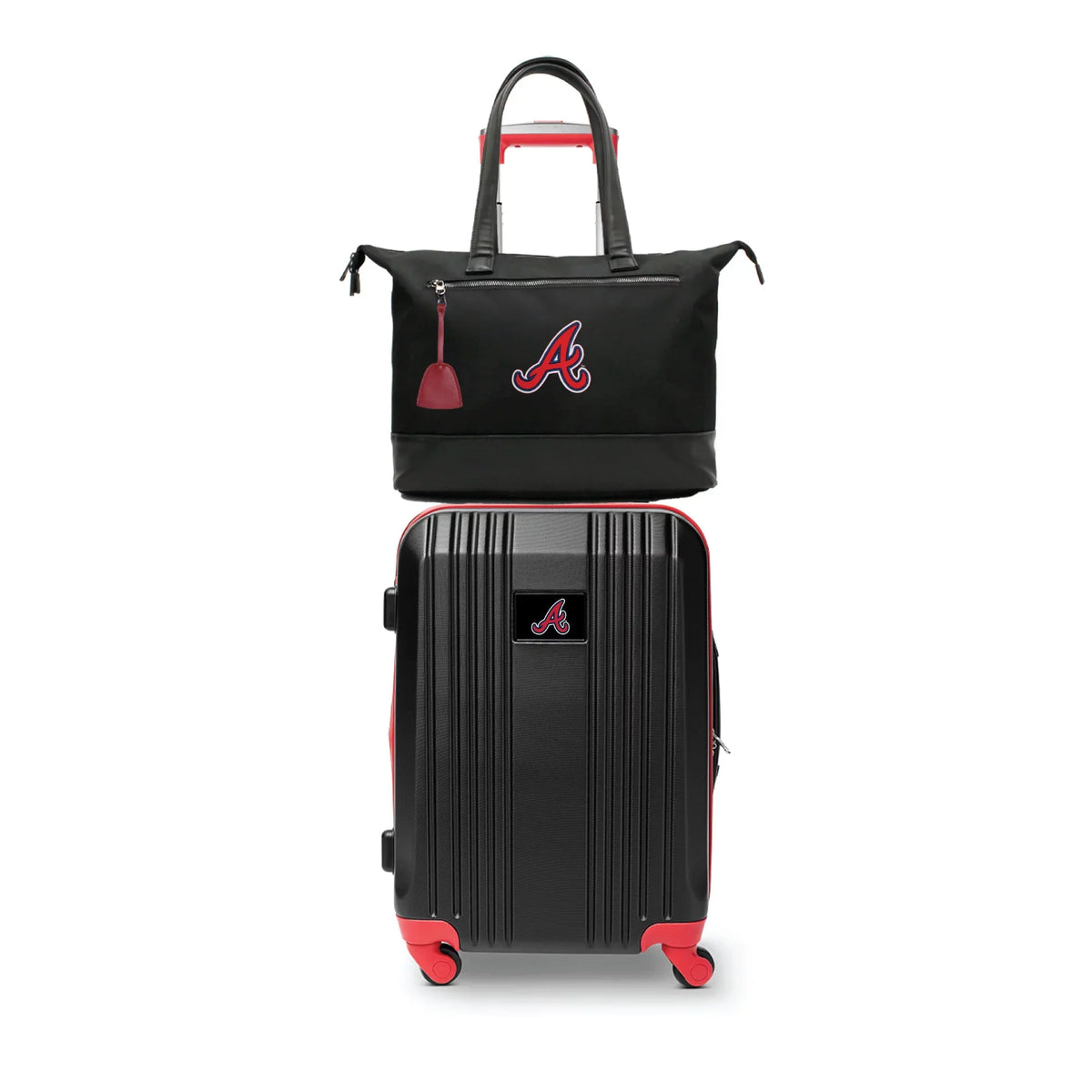 Luggage and MOJO Laptop Braves Tote Premium Set Atlanta Bag