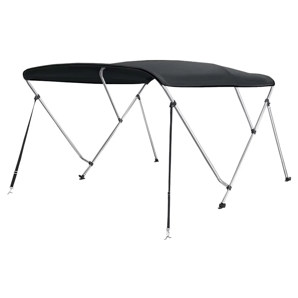 BLACK Top 46" 78" 6' L Bow Boat Bimini ft. W x Cover 73" High 3 Dye Solution -