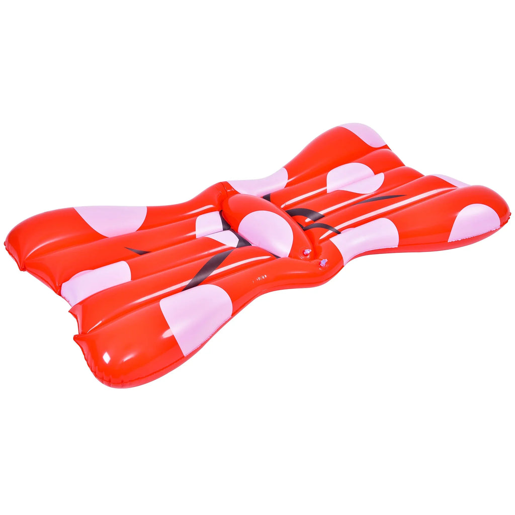 Inflatable Float Hair and Red Bow Jumbo White 37" Pool