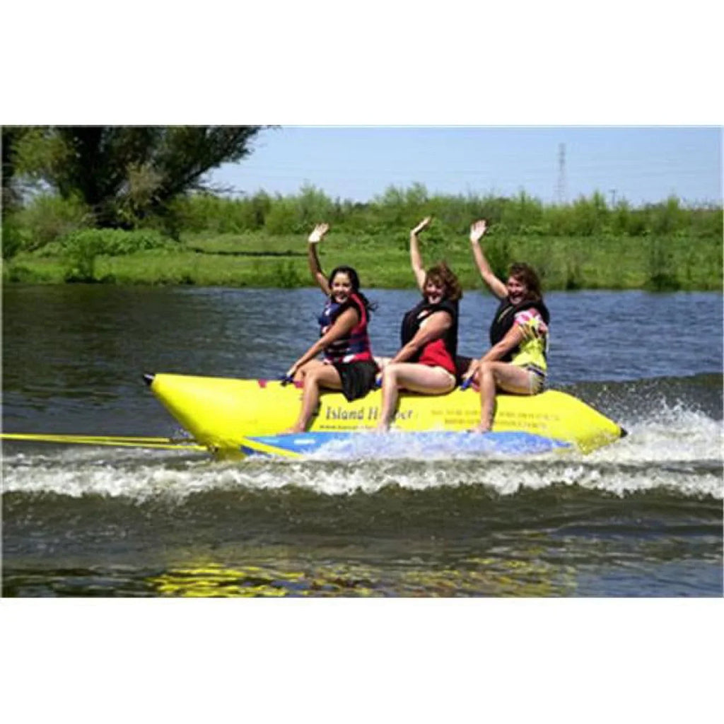 feet 3 Hopper 420-3 Aqua 13 Sports Recreational Banana Passenger Island Sled Seats Water in-line