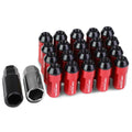 Drive Lug 20-Piece x M12 Motoring 1.25 (Red) Deep LN-ZTL-9027-125-RD Nuts Extension +2 DNA X Wheel Alloy Aluminum