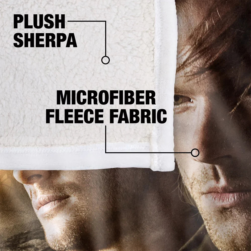 Back Blanket Silky Sherpa and Soft Personal Throw Touch Close Up Super Blanket, LOGOVISION Supernatural 50Inx60In,