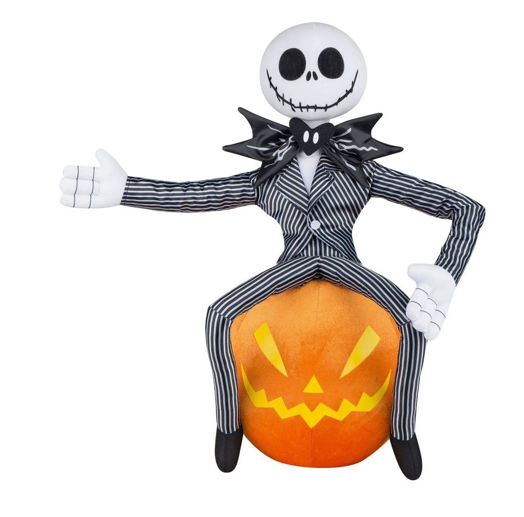 Skellington Jack Halloween Jack Pumpkin Gemmy Skellington 21" Greeter