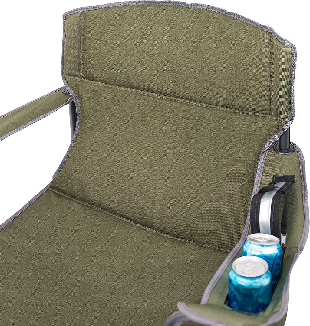 Folding Cooler - Chair - Green - - Best Wide Bag Case Extra Quad - Heavy Padded XL - Cup Sports Carrying - - Internet's Beach Duty Holder Camping - Outdoor Insulated -
