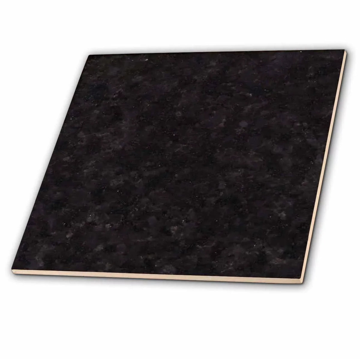 print Black - 3dRose Pearl Ceramic 6-inch granite Tile,
