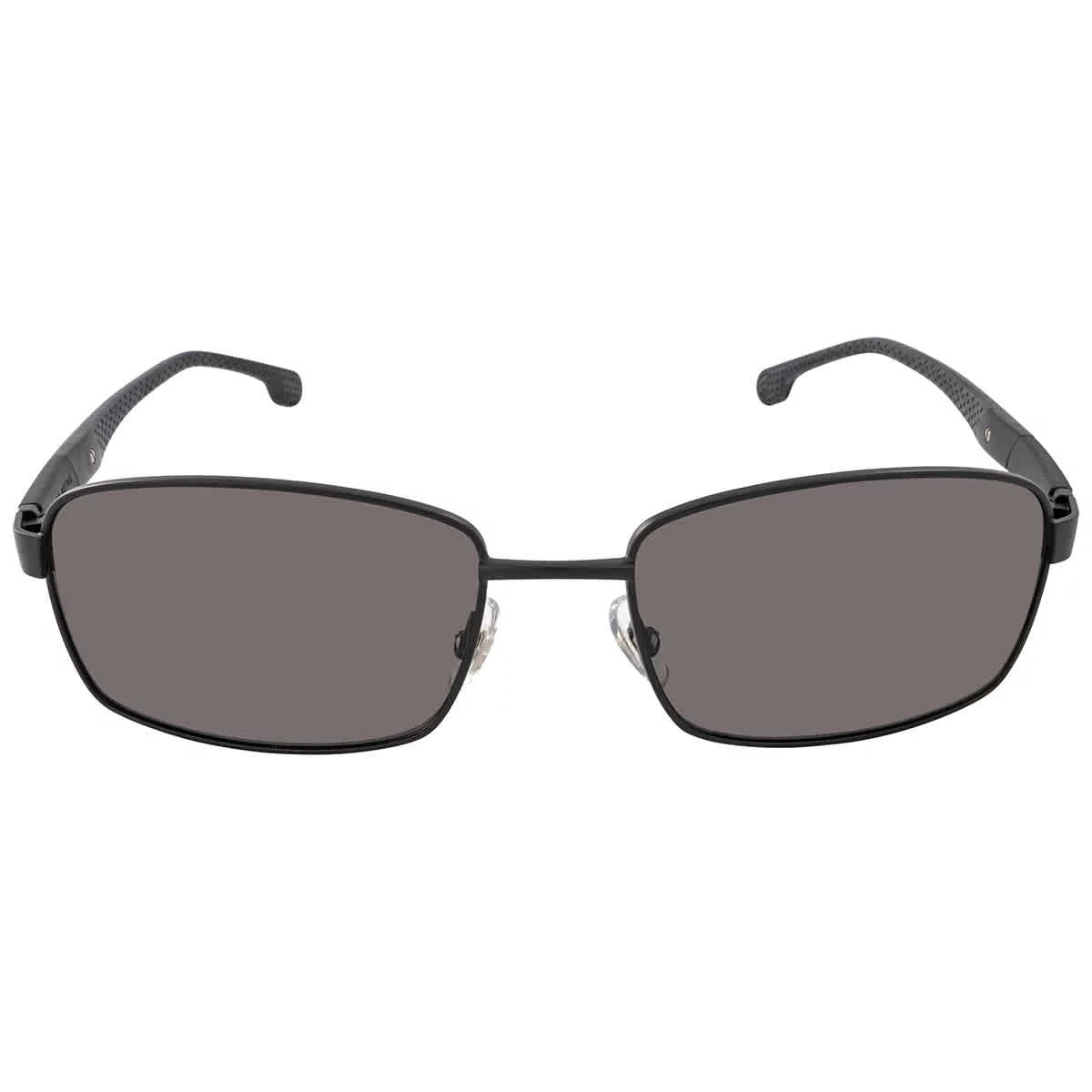 Men's Rectangular Black/Polarized Gray, 8037/S 18mm Carrera Sunglasses, 58mm,