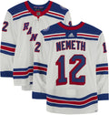 White 13, May the 58 and #12 Penguins vs. Pittsburgh Stanley Fanatics Round Worn 2022 2022 Patrik - the York 9 - on Nemeth Playoffs Round During New Size Game-Used Cup First 7, 1 Jersey of Rangers