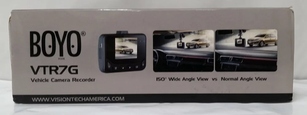 HD Built-in and Recorder Dash with "Black Box" Cam Display 2.0" BOYO VTR7G Full LCD GPS