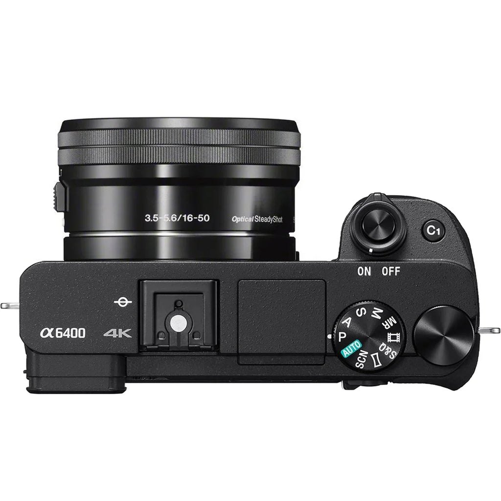 a6400 Editing Deco Camera Lens Battery f/3.5-5.6 Kit Bundle Telephoto Lens OSS Gear Power Sony Filter 2.2X Angle Extra and 0.43x (Black) ILCE-6400L/B with Case 16-50mm 4K + Wide Mirrorless Set &
