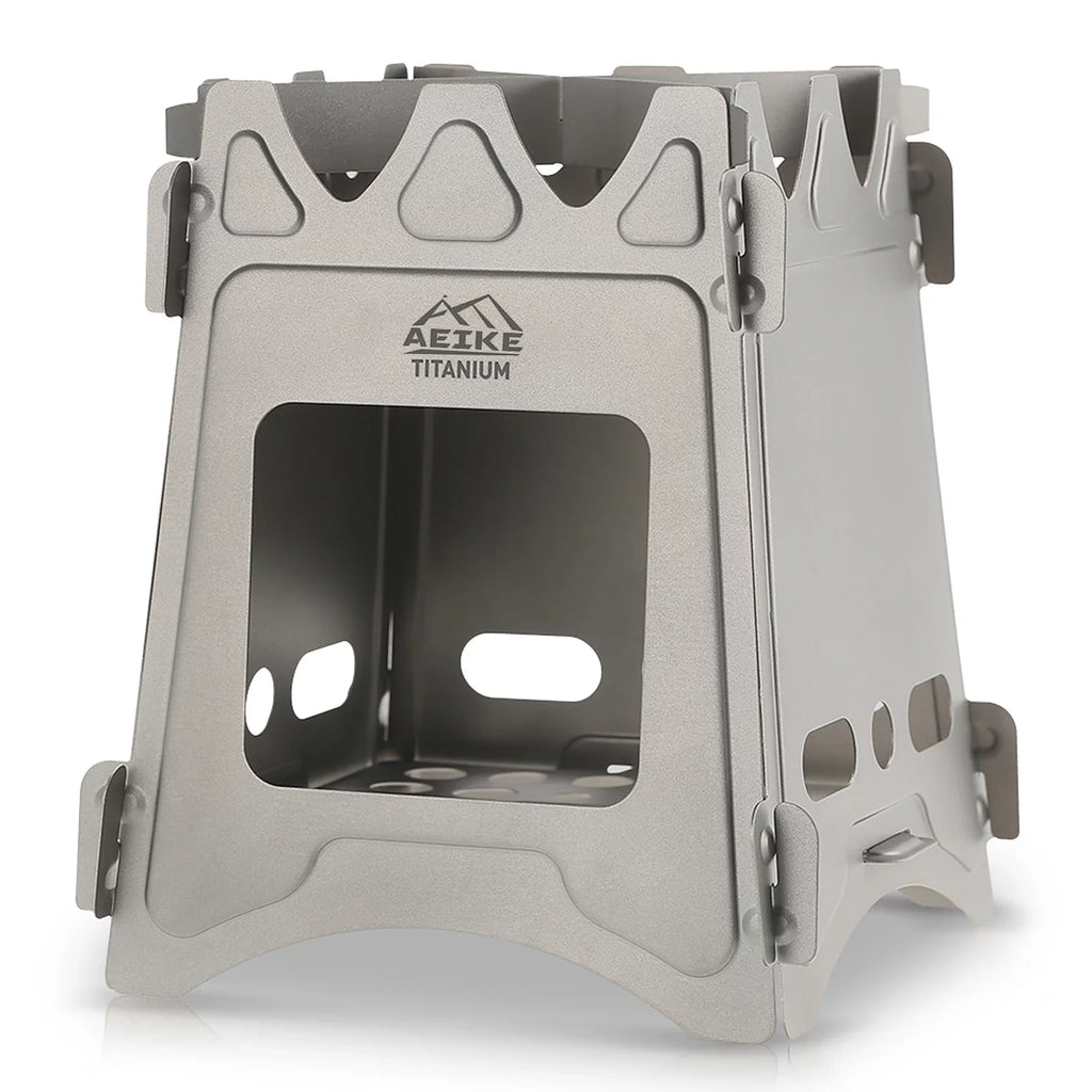 Survival Picnic Aeike Camping Backpacking Wood Stove Burning for Portable Wood Lightweight Folding Cooking Stove