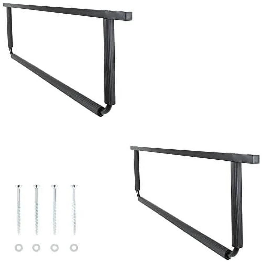 Or Overhead Storage Rack 24" Center, Black 16" On Board