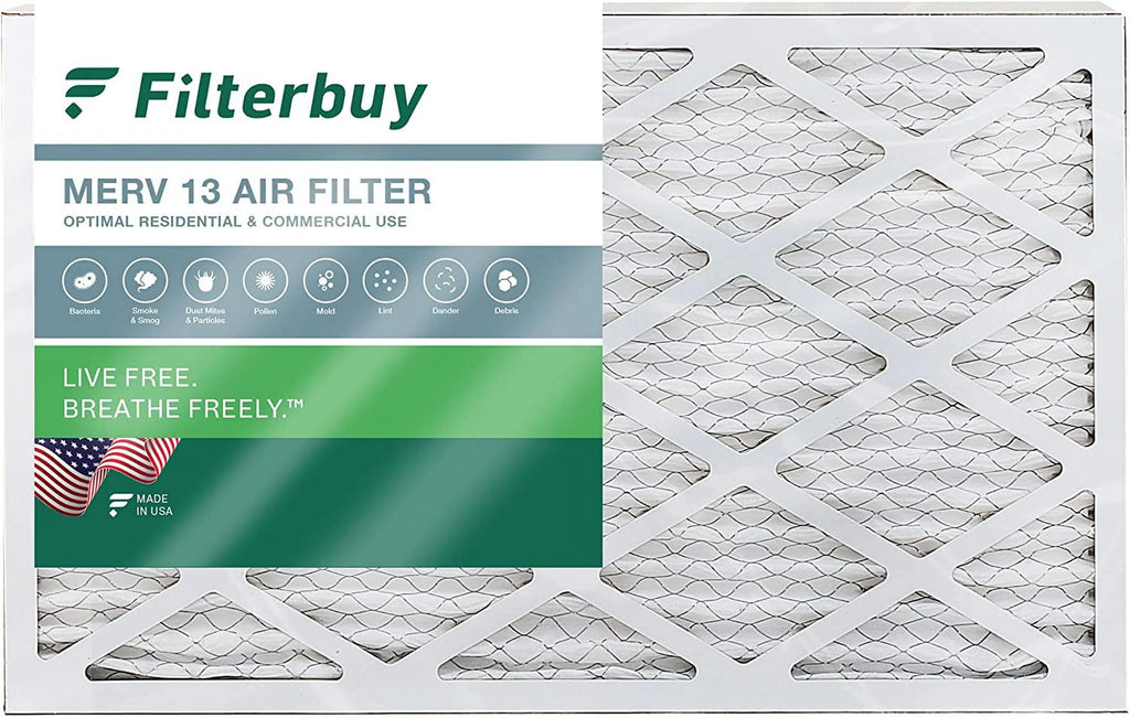 Filterbuy 13 Filters Pleated Furnace HVAC (1-Pack) Air AC MERV 15x28x1