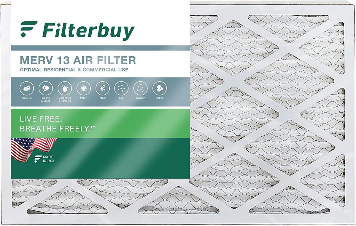Filterbuy 13 Filters Pleated Furnace HVAC (1-Pack) Air AC MERV 15x28x1