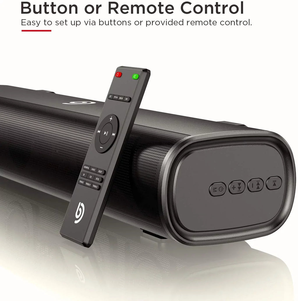Bomaker 2.0 Speaker, Sound TV, Computer Surround Sound SoundBars For TV 105dB, 5.0 16-Inch Bluetooth 3D Wireless bar,