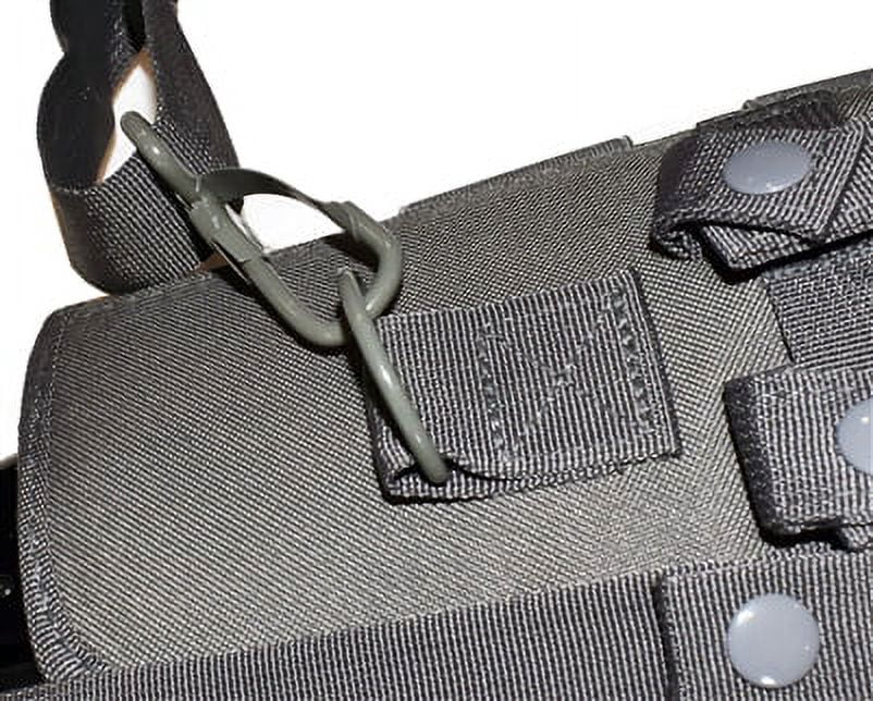 Tactical Short Military Padded Soft Hunting Crossbody Black Gray. Barrel Bag molle ATV Trinity Truck Scabbard Motorcycle inches 25